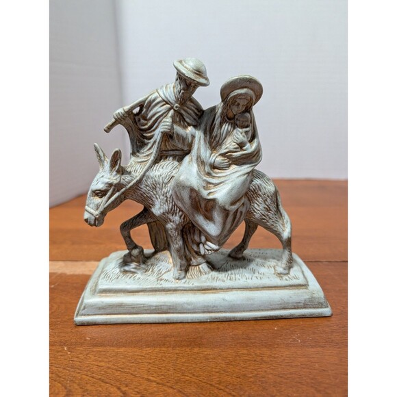 Other - Flight To Egypt  Jesus Joseph &Mary Donkey Flee Ceramic Vintage. Lena Strohmie